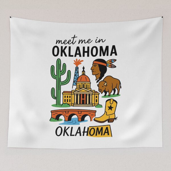 Item preview, Meet me in Oklahoma country roads designed and sold by CleanDecor.