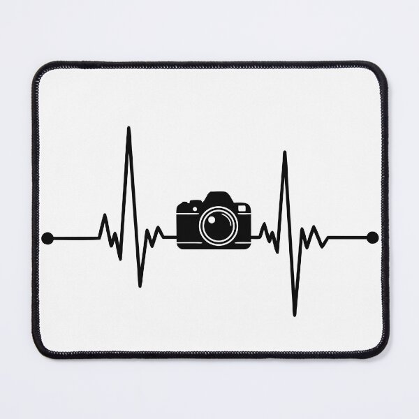 Item preview, Heartbeat Camera Line Art - Photography Passion Symbol designed and sold by AFernandesDSG.