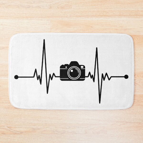Item preview, Heartbeat Camera Line Art - Photography Passion Symbol designed and sold by AFernandesDSG.