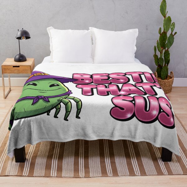Item preview, Bestie, That's Sus – Cute Witch Spider Meme Digital Art designed and sold by AnnDesignStudio.