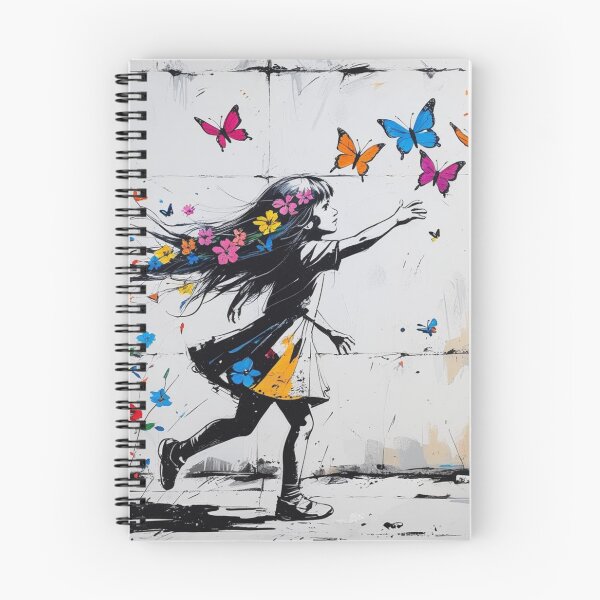 Item preview, Girl Chasing Colorful Butterflies 3 designed and sold by AlinaSCorner.