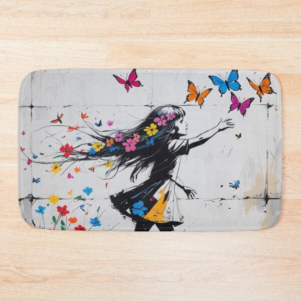 Item preview, Girl Chasing Colorful Butterflies 3 designed and sold by AlinaSCorner.