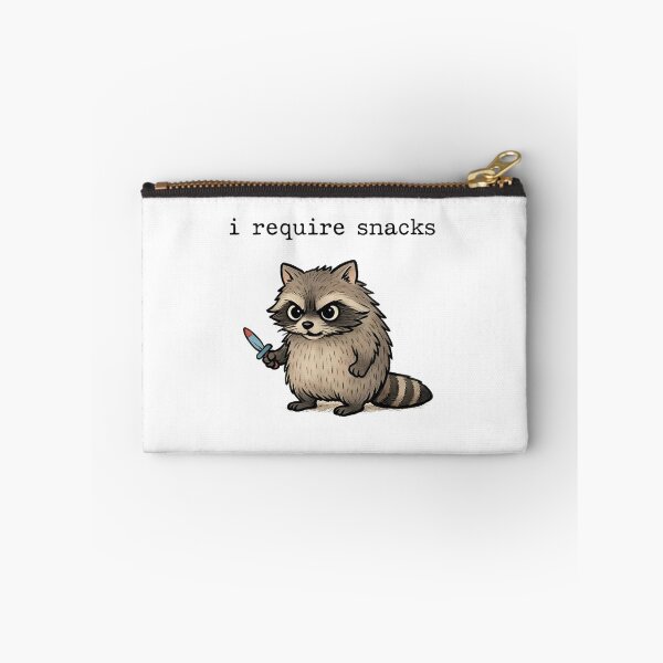 Item preview, I Require Snacks Raccoon designed and sold by PetPanache.