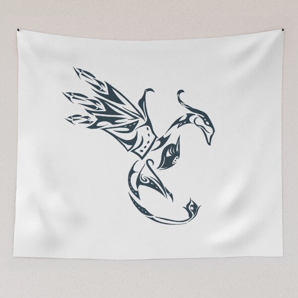 Item preview, Ikran simple tribal logo- darkblue designed and sold by Artsydragongal.