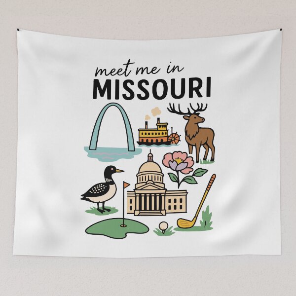 Item preview, Meet me in Missouri River vibes designed and sold by CleanDecor.