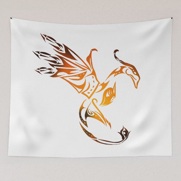 Item preview, Ikran simple tribal logo- firey designed and sold by Artsydragongal.