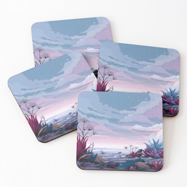 Item preview, Celestial Dawn Garden | Dreamy Alien Landscape Art designed and sold by T-pocket.
