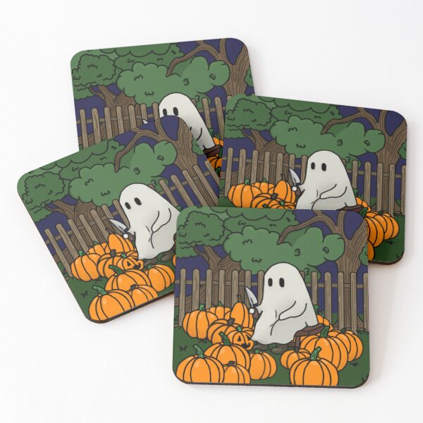 Item preview, Ghost carving pumpkins  designed and sold by Artistkhg.