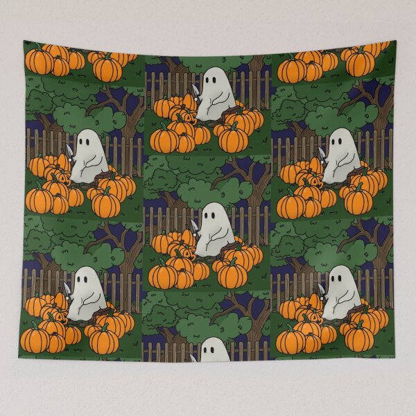 Item preview, Ghost carving pumpkins  designed and sold by Artistkhg.