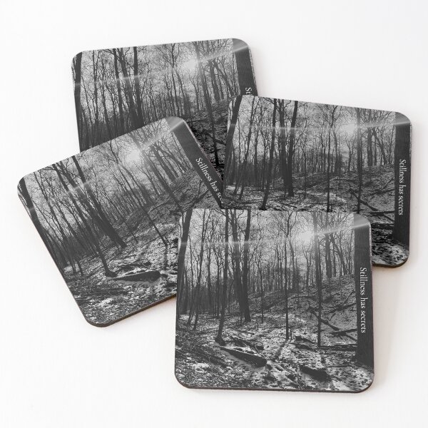 Item preview, Stillness Has Secrets – Haunting Black and White Forest Print designed and sold by Dynahgrl.