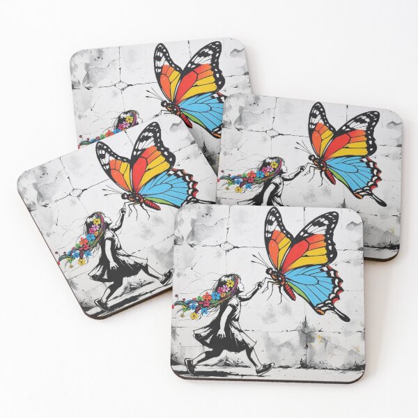 Item preview, Girl Chasing Colorful Butterflies 4 designed and sold by AlinaSCorner.