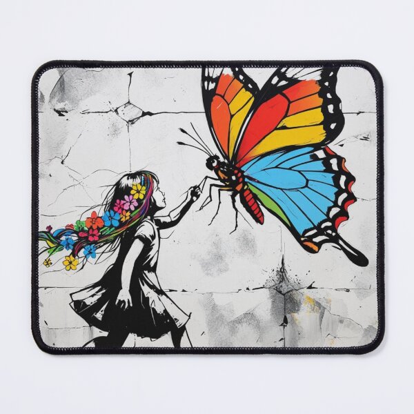 Item preview, Girl Chasing Colorful Butterflies 4 designed and sold by AlinaSCorner.