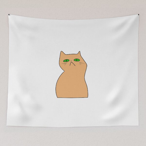 Item preview, Creepy orange cat designed and sold by NotreDameChelle.