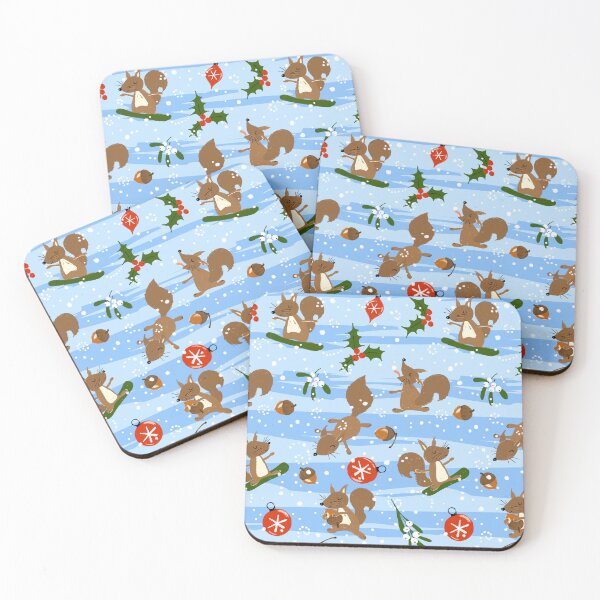 Item preview, christmas squirrels fun and frolic designed and sold by kobyakov.