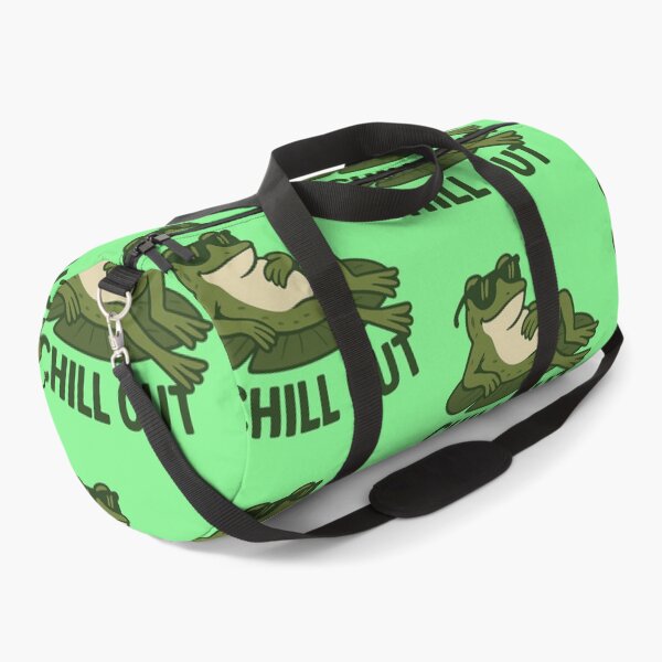 Item preview, Chill Out Frog on Lily Pad – Cartoon Relaxation Vibes designed and sold by MugLifeCo.