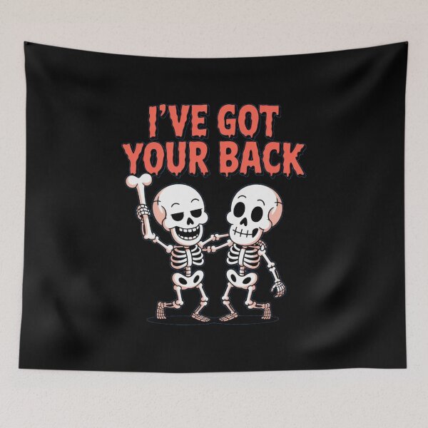 Item preview, Halloween Skeletons Ive Got Your Back Tshirt designed and sold by Jacky-Design.