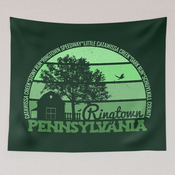 Item preview, Ringtown Pennsylvania Sunset Retro Vintage Local Pride Logo designed and sold by CRHPOD20.