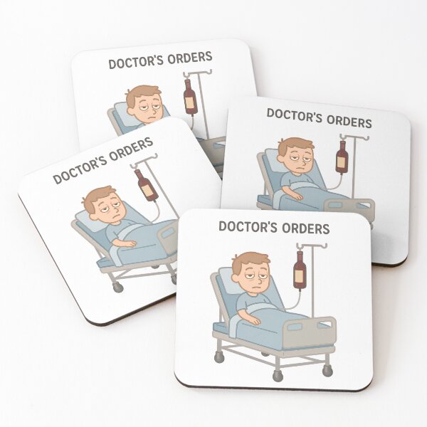 Item preview, Doctor’s Orders – Funny Wine IV Drip Hospital designed and sold by PosterFuel.