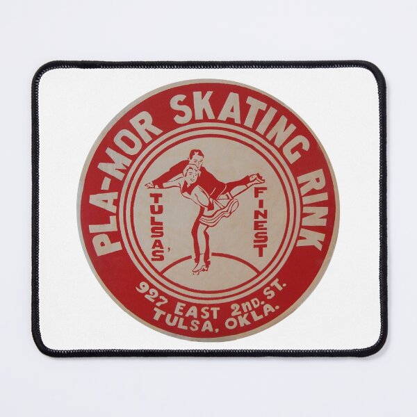 Item preview, Pla-Mor Skating Rink Tulsa Oklahoma Roller Skating Rink Sticker Decal Label designed and sold by tislord.