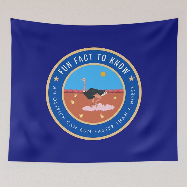 Item preview, Fun fact to know An ostrich can run faster than a horse designed and sold by fev-rocks.