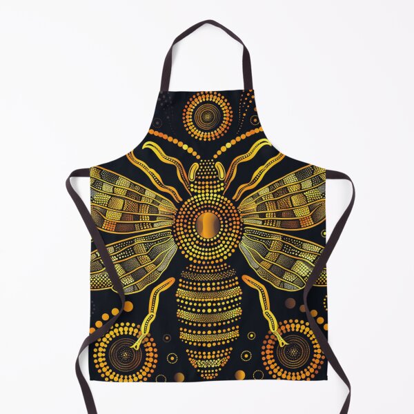 Item preview, Aboriginal Inspired Dot Art - Golden Bee designed and sold by GrinGalore.