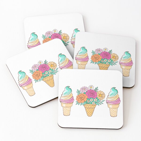 Item preview, Ice cream and Flowers designed and sold by CUBDESIGNING.