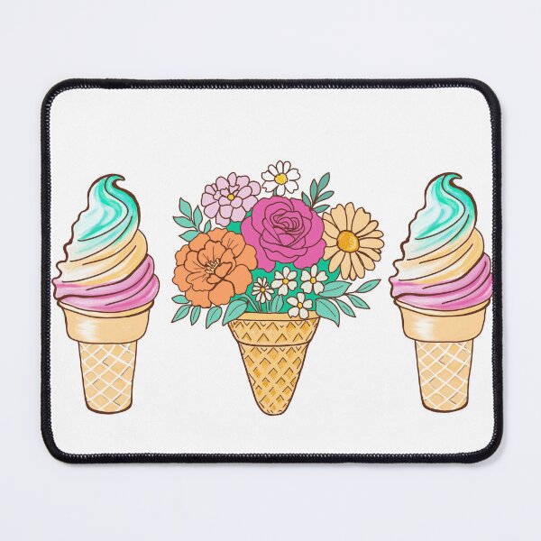 Item preview, Ice cream and Flowers designed and sold by CUBDESIGNING.