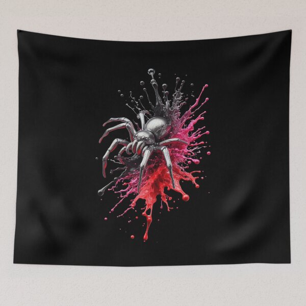 Item preview, Black & Red Splash Spider designed and sold by EvelinZ.