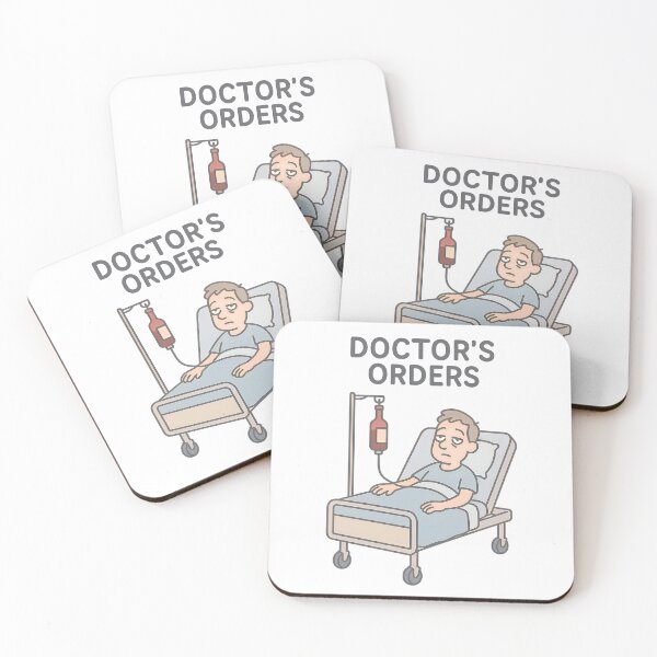 Item preview, Doctor’s Orders – Funny Wine IV Drip Hospital designed and sold by PosterFuel.