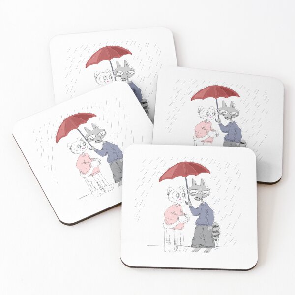 Item preview, Billie and Mittens in April Showers designed and sold by alexcreatesart.