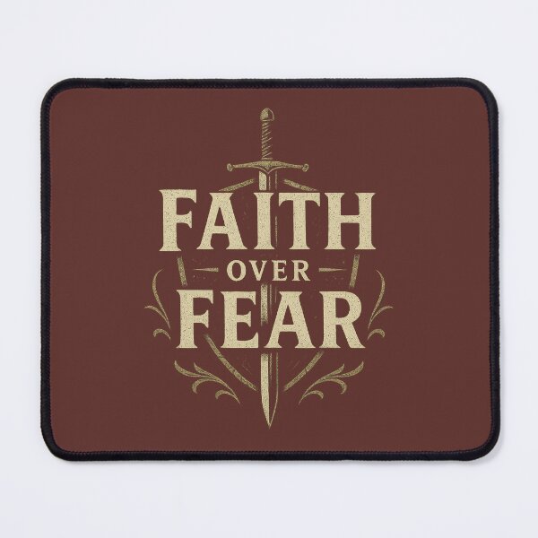 Item preview, Faith Over Fear With Sword Emblem designed and sold by SimplySelim.