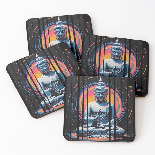 Item preview, Glitching Buddha surrounded by code 7 designed and sold by Neon G.