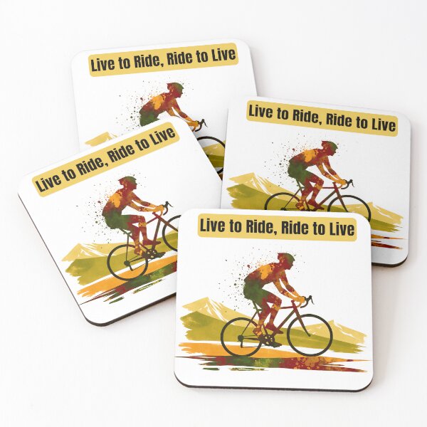 Item preview, Live to Ride: Abstract Cyclist Art designed and sold by All-Shopping.