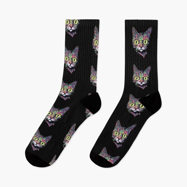 Item preview, Psychedelic Cat - Eyes Wide Open designed and sold by RottingDreams.