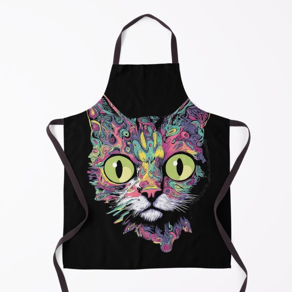 Artikelvorschau, Psychedelische Katze - Augen weit offen entworfen und verkauft von RottingDreams.