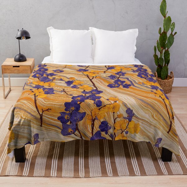 Item preview, Golden Currents & Violet Orchids designed and sold by RyanPhamDesigns.