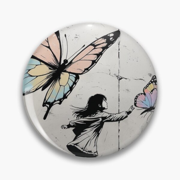 Item preview, Girl Chasing Colorful Butterflies 6 designed and sold by AlinaSCorner.