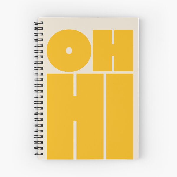 Item preview, OH HI Bold Typography - Yellow designed and sold by Megs Lang.
