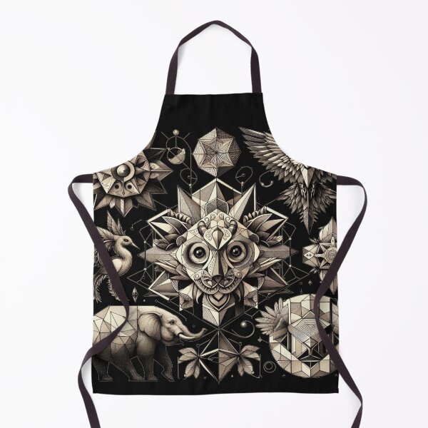 Item preview, Sacred Geometry Animal Mandala - Mystical Owl Eagle Elephant Vintage Esoteric Art" designed and sold by freackly.