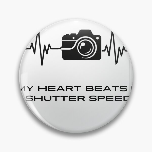 Item preview, Photographer Heartbeat T-Shirt | My Heart Beats in Shutter Speed | Gift for Camera Lovers designed and sold by spenn09.