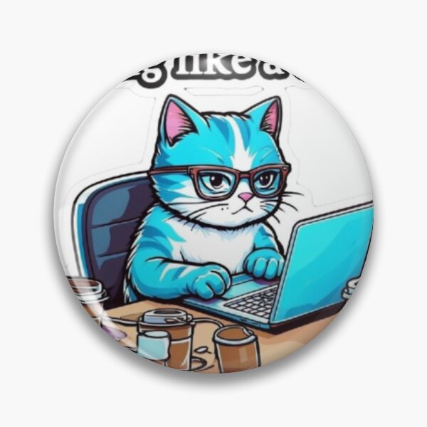 Item preview, Cat Coding Like a Beast designed and sold by PixelVibesOfficial.