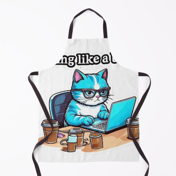Item preview, Cat Coding Like a Beast designed and sold by PixelVibesOfficial.