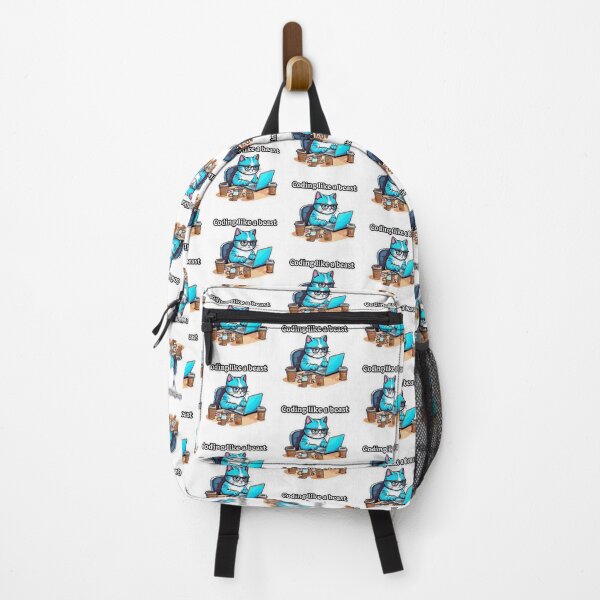 Item preview, Cat Coding Like a Beast designed and sold by PixelVibesOfficial.