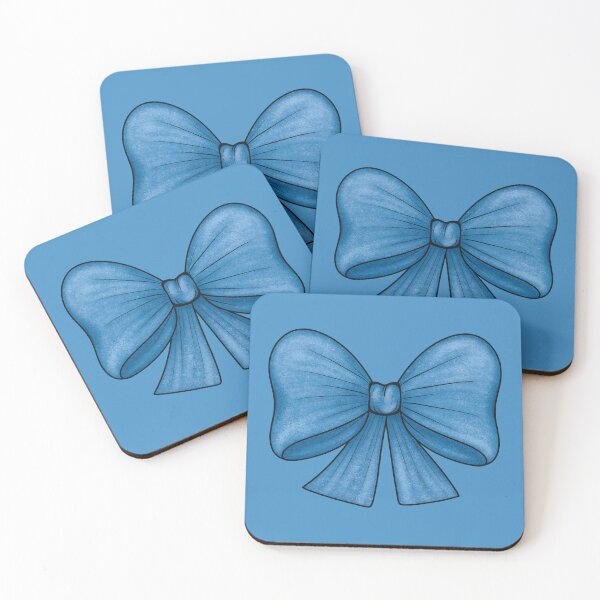 Item preview, Blue bow on a blue background designed and sold by Cherevan.