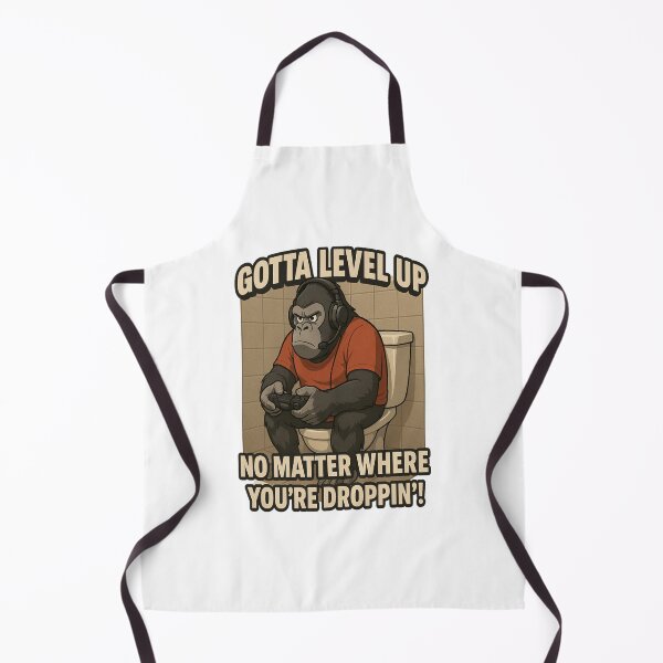 Item preview, Gamer Gorilla on the Throne – "Gotta Level Up!" designed and sold by jimbo7664.