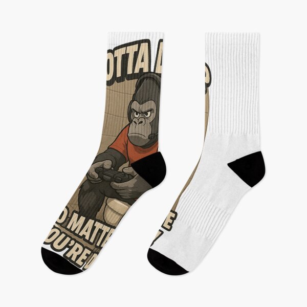 Item preview, Gamer Gorilla on the Throne – "Gotta Level Up!" designed and sold by jimbo7664.