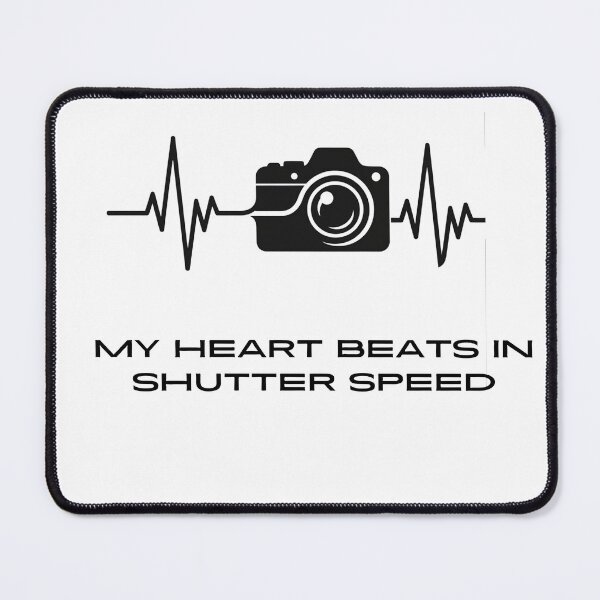 Item preview, Photographer Heartbeat T-Shirt | My Heart Beats in Shutter Speed | Gift for Camera Lovers designed and sold by spenn09.
