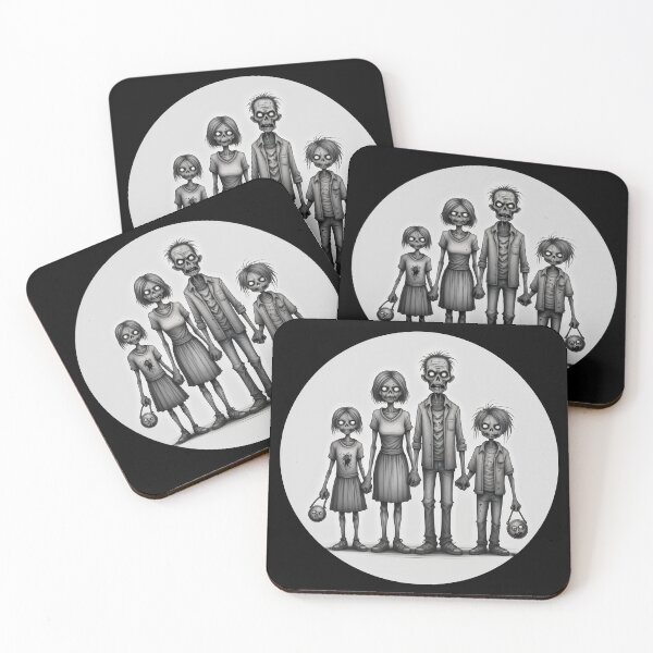 Item preview, Zombie Family - Zombie Family Portrait designed and sold by NightTimeJ.