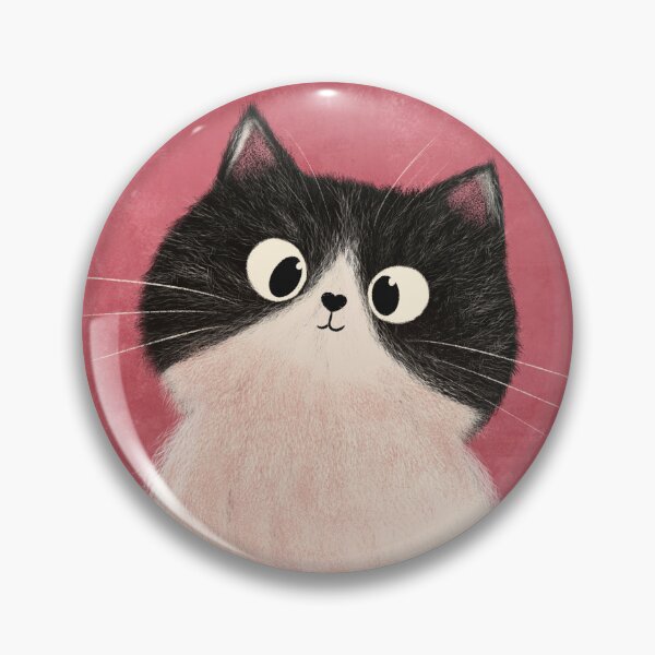 Item preview, Pawsitively Perplexed - Cute tuxedo floof designed and sold by LoveCallieCo.
