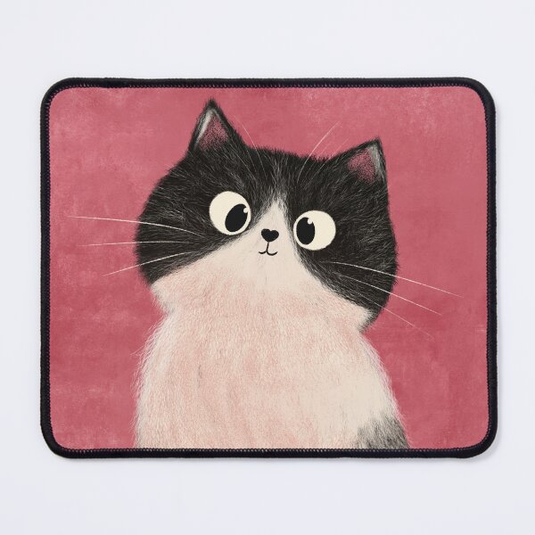 Item preview, Pawsitively Perplexed - Cute tuxedo floof designed and sold by LoveCallieCo.